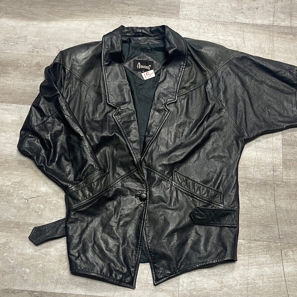 Mens Avanti Leather Jacket Size Small